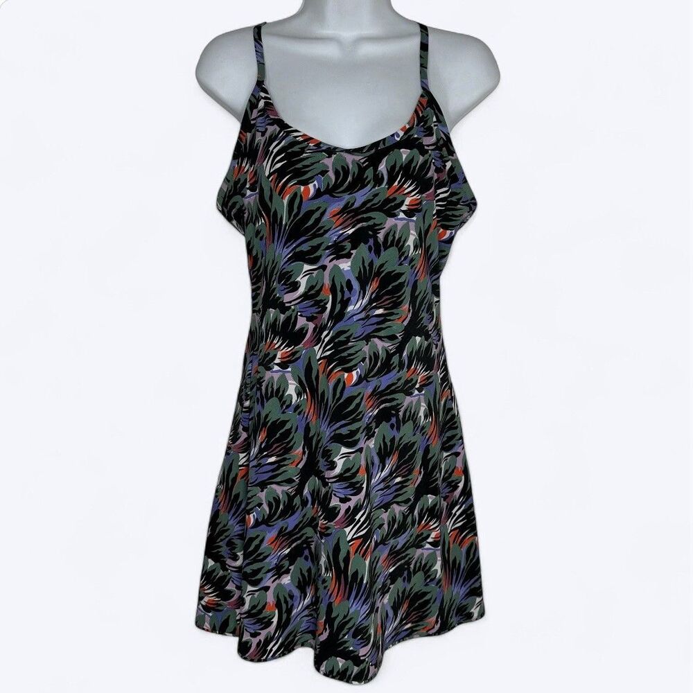 Outdoor Voices Exercise Dress Watercolor Vapor Built In Romper Gorpcore Sz M